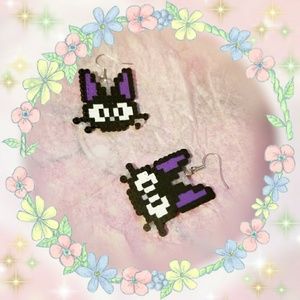 Jiji Black Cat Earrings